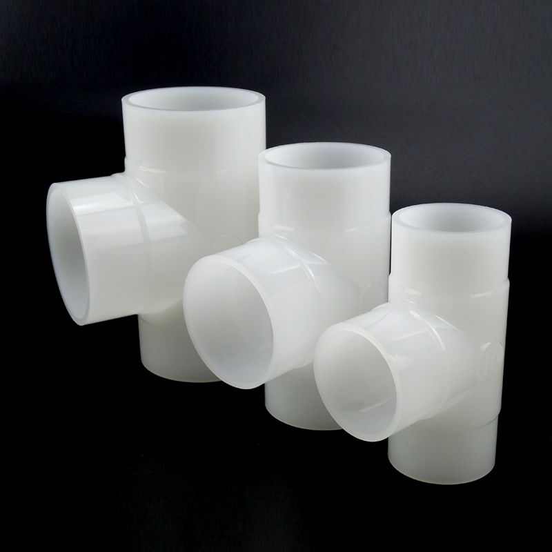 T in PVDF resistente alla corrosione DN20-DN110 per tubazioni chimiche