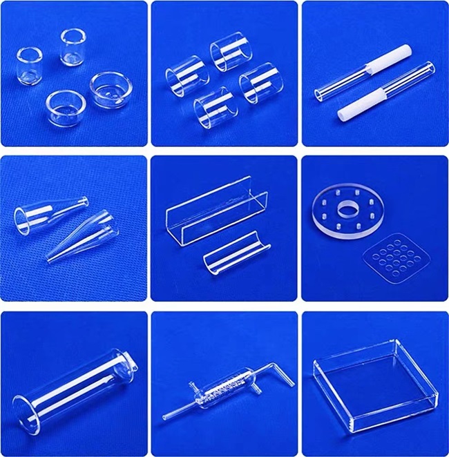 Verschiedene Quarzglasr&ouml;hren