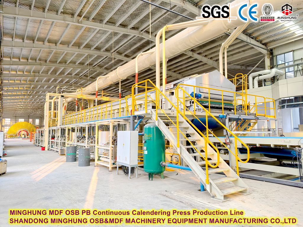 Minghung MDF OSB PB непрерывная календерная производственная линия прессы