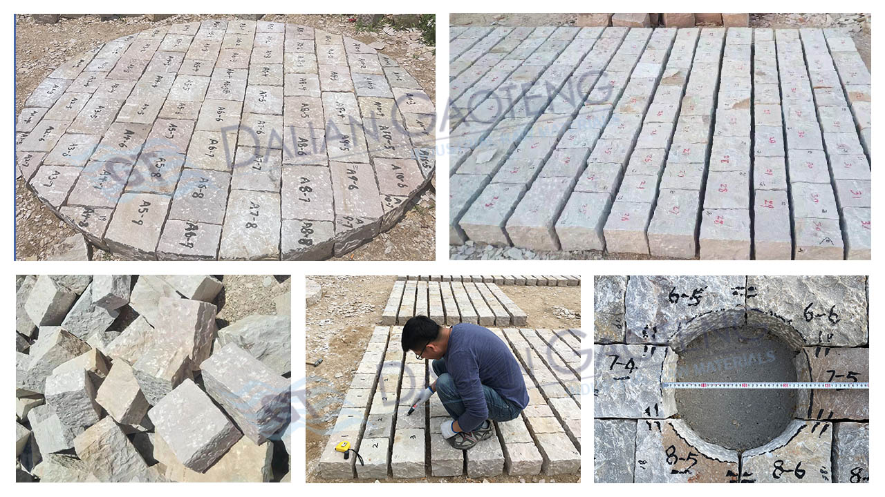display of silex lining bricks