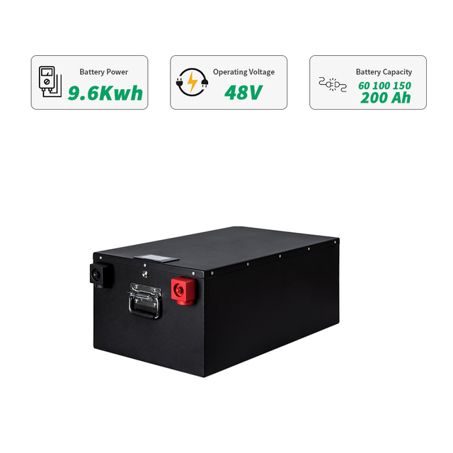 48 Volt Lithium Ion batterij 200ah LiFePO4 Golf Cart Batterij