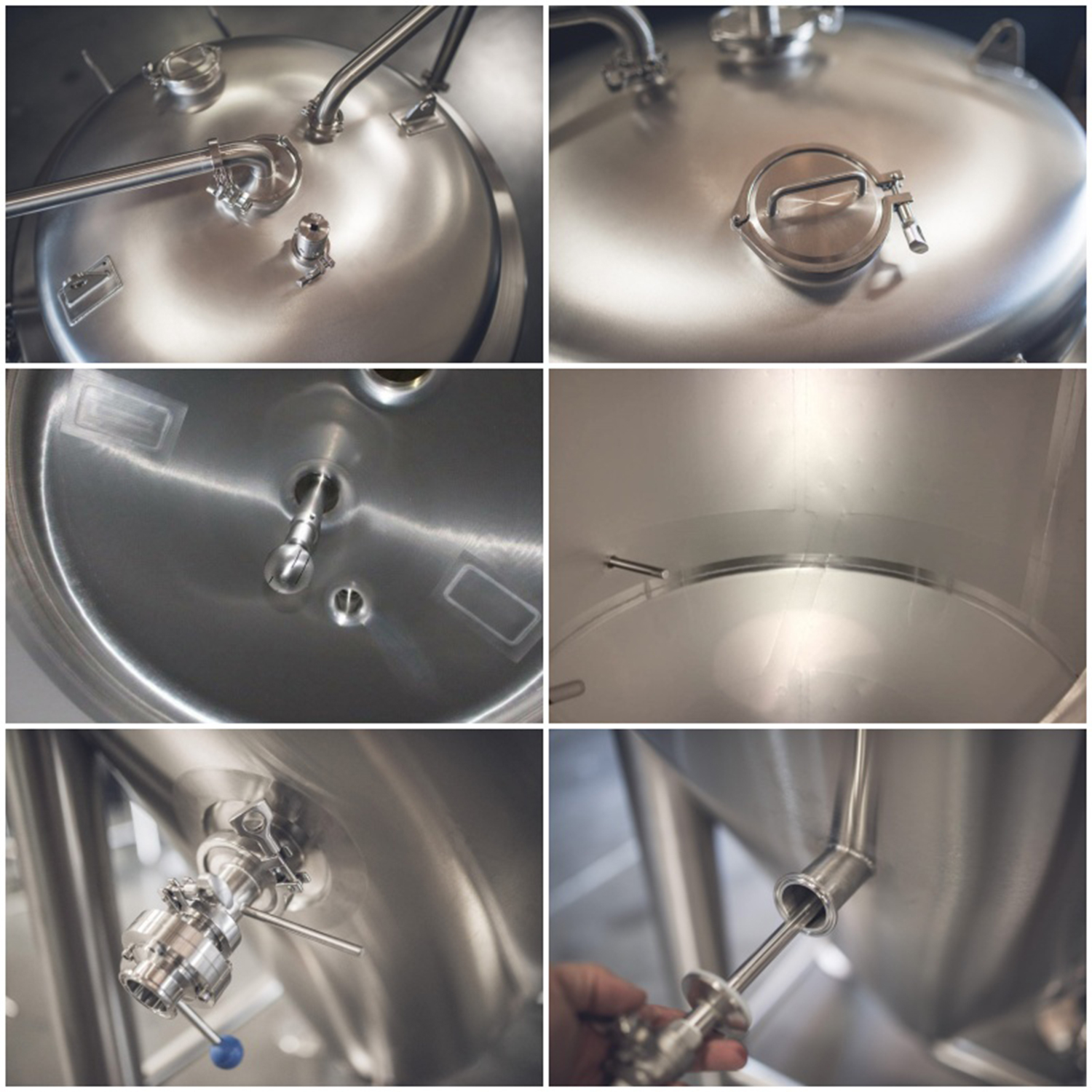 맥주 용 스테인레스 스틸 탑 맨 웨이 발효기