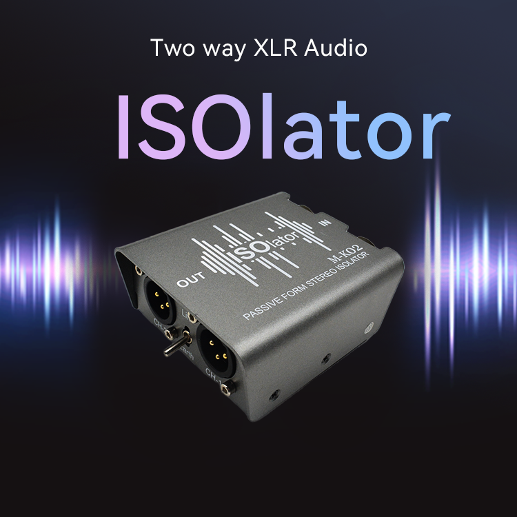 M-K02 双方向 Cat5e/6 XLR オーディオ アイソレーター