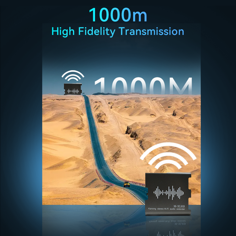 M-XLRB Dual XLR Cat5e/6 موسع صوت ستيريو هاي فاي