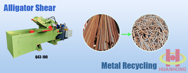 Q43-100 alligator metallum application tondendas sectionem 1