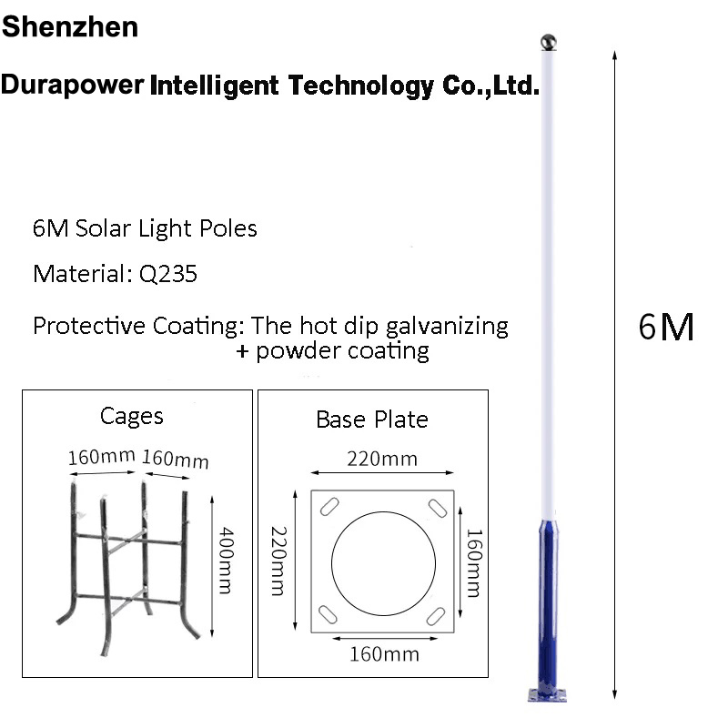 driveway solar lamp pole