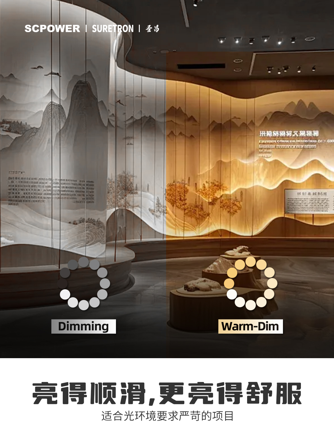 圣昌五合一电源 调光精准 · 顺滑无频闪