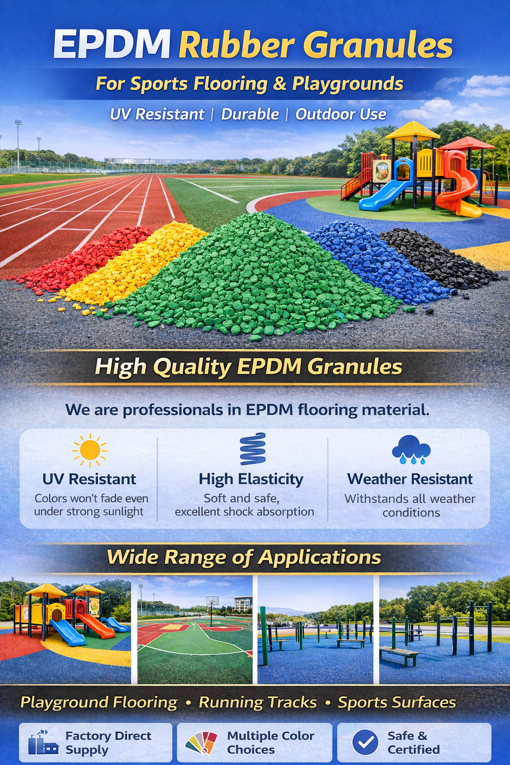 Pavimento in gomma EPDM CNMI