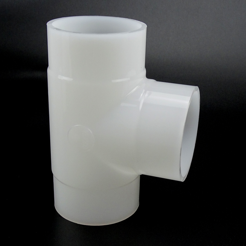 T in PVDF resistente alla corrosione DN20-DN110 per tubazioni chimiche