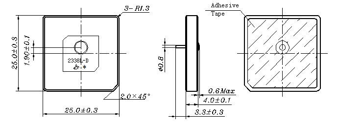 GL2540D dimension