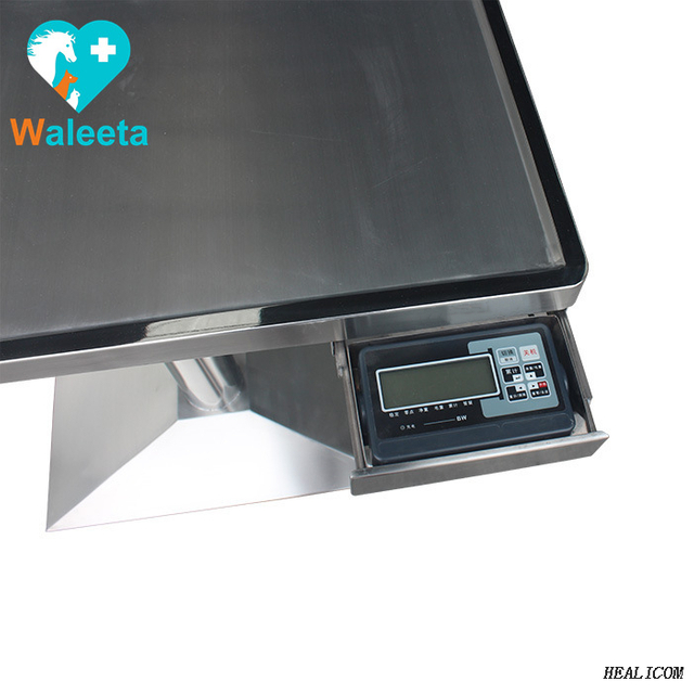 WT-23 Thép không gỉ Tùy chỉnh Cân điện tử được trang bị Bảng điều trị thú y Cột cân