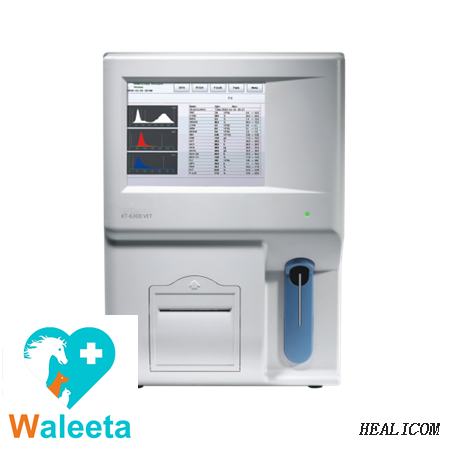Máquina de diagnóstico Sistema de análisis de sangre KT-6300 VET Analizador de sangre veterinario para animales Analizador automático de hematología