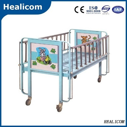 Muebles médicos para el cuidado del bebé Cama de hospital para niños Cama manual de dibujos animados para niños