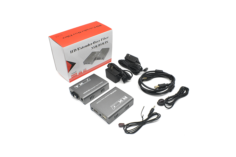M-HF100U-A KVM TCP/IP IR موسع ألياف الصوت عالي الدقة المستقل
