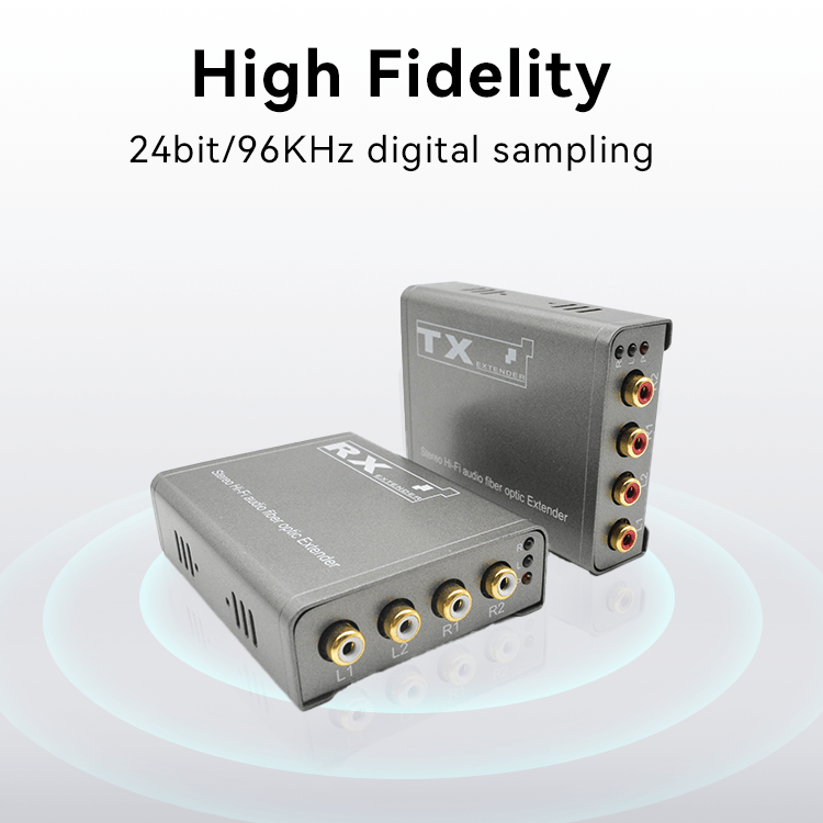 【M-AF04】Extensor de fibra &oacute;ptica de audio RCA digital de cuatro v&iacute;as