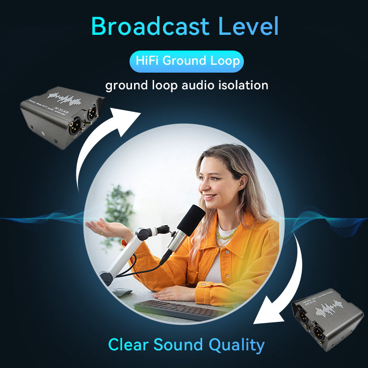 M-XLRB Dual XLR Cat5e/6 موسع صوت ستيريو هاي فاي