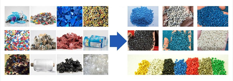 A PP PE pelletiz&aacute;l&oacute; sor kimeneti hat&aacute;sai