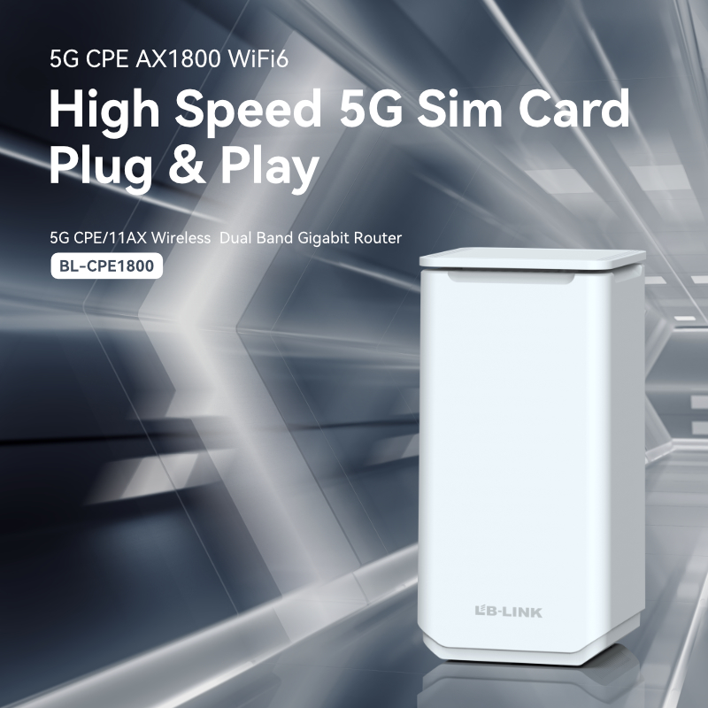 CPE1800 AX1800 1800Mbps Nirkabel Dual Band Wi-Fi 6 5G LTE Router | LB-LINK