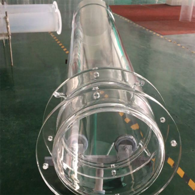 Tube en verre de quartz de four de diffusion &agrave; haute temp&eacute;rature de haute puret&eacute;