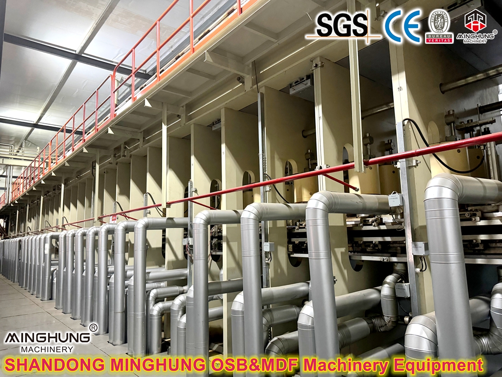 China MINGHUNG OSB MDF &Ccedil;ip tagtasyny &yacute;asamak &uuml;&ccedil;in yzygiderli gyzgyn metbugat
