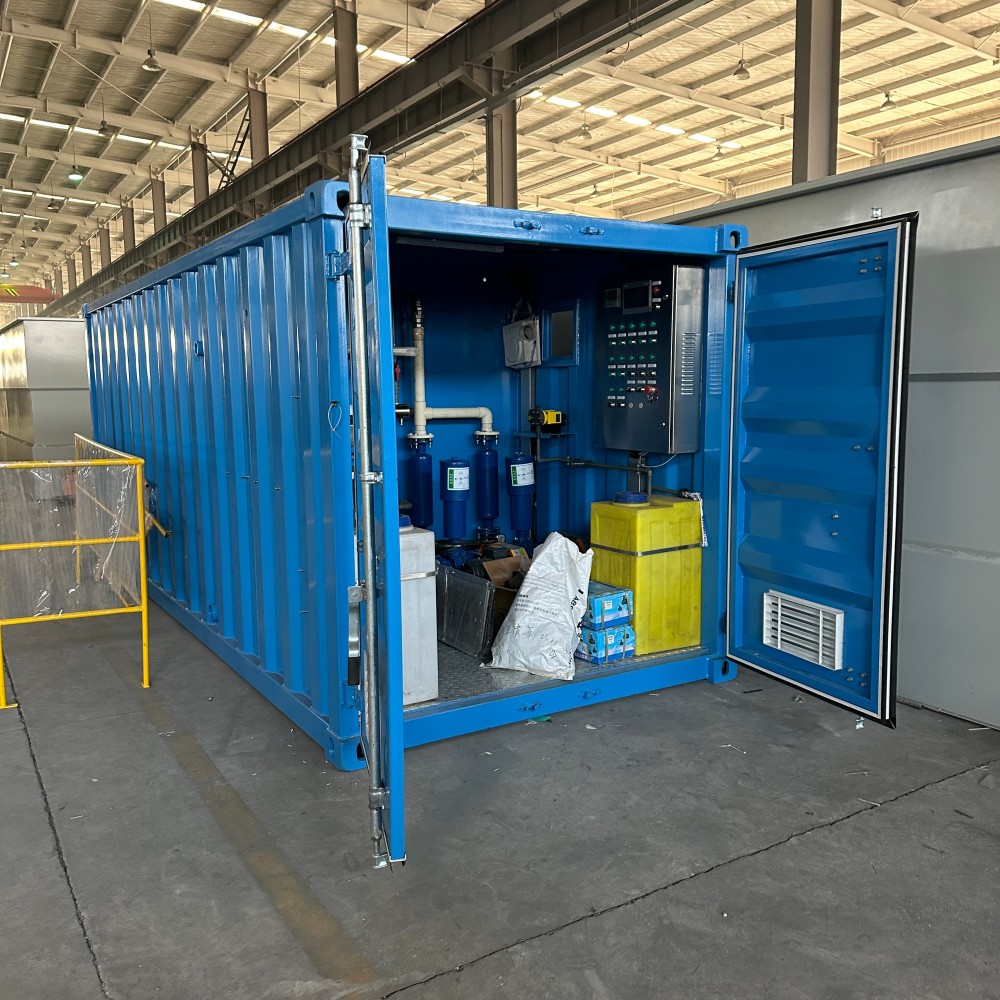 Containerized Domestic Wastewater Treatment System MBBRとDAFを備えたコンテナ型廃水処理プラント