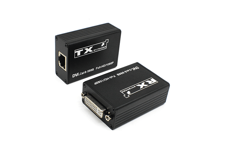 【M-D30】Несжатый звук, удлинитель DVI Cat5e/6 без питания