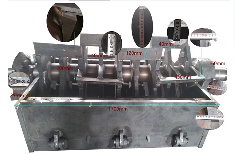 Abmessungen der Kunststoffbrechermaschine