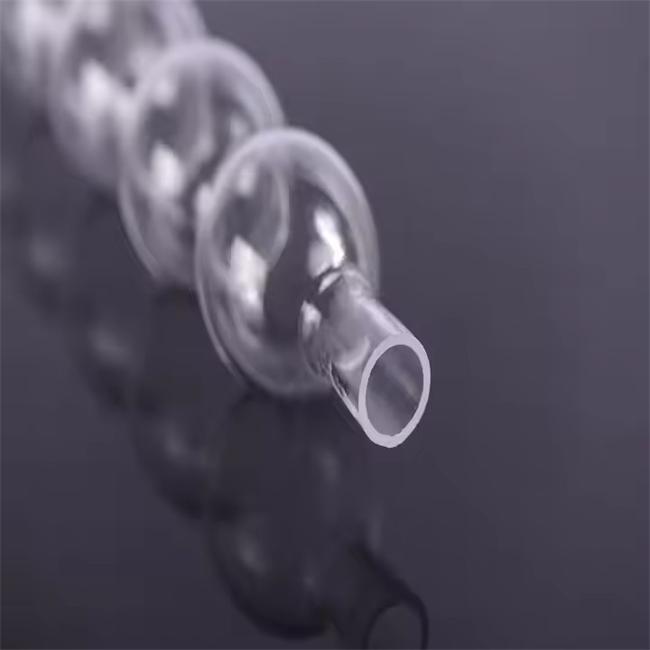 بائع أنبوب مكثف زجاجي كوارتز حلزوني شفاف