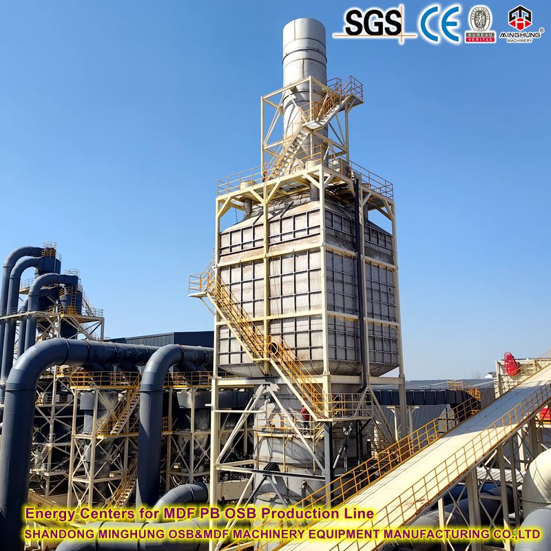 Centros de energ&iacute;a para l&iacute;nea de producci&oacute;n continua de MDF PB OSB