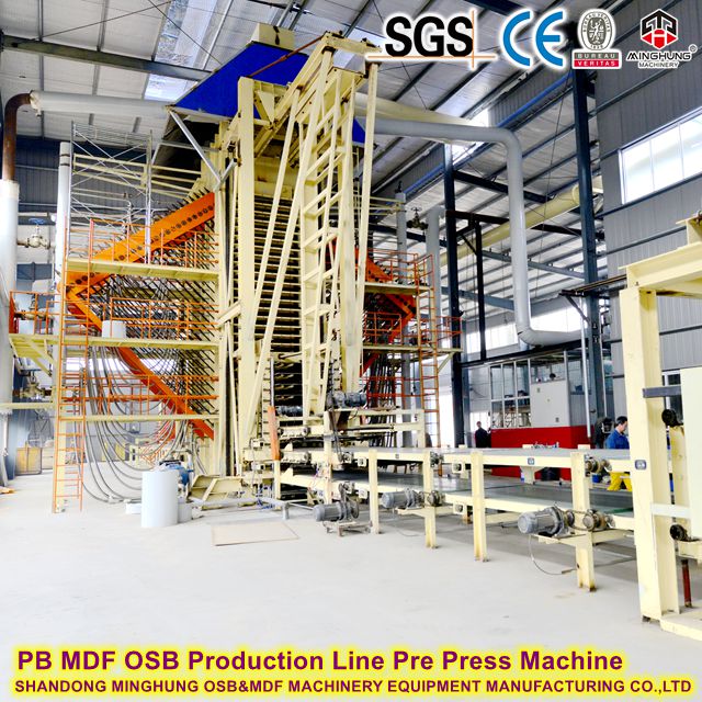 خط إنتاج PB MDF OSB آلة الضغط المسبق