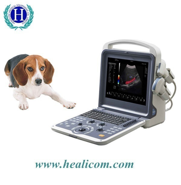 HVET-10 Медицинский диагностический полноразмерный цветной допплеровский портативный ультразвуковой сканер для ветеринаров