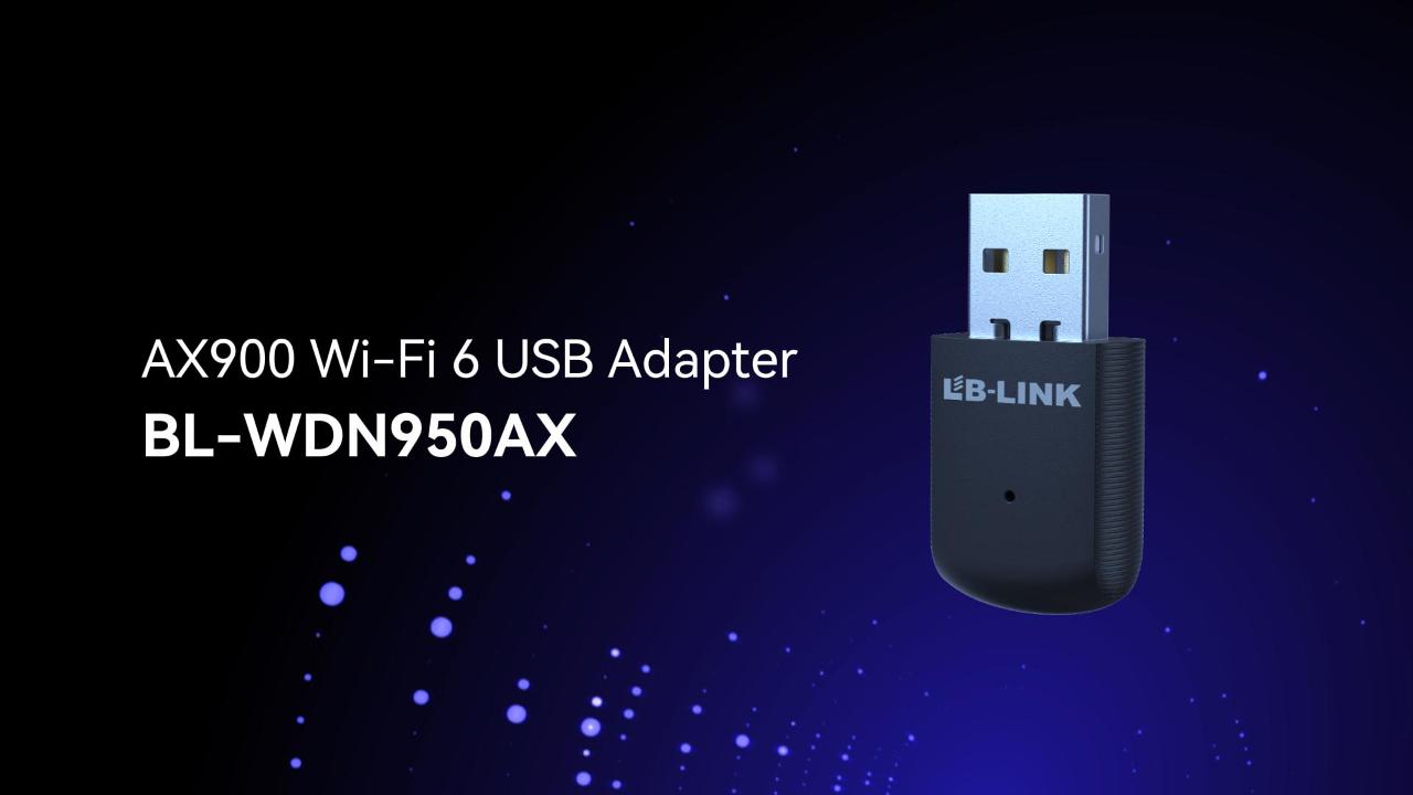 Προσαρμογέας USB BL-WDN950AX AX900 Wi-Fi 6