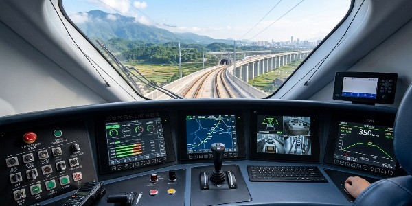 High-Speed Train Driver Console