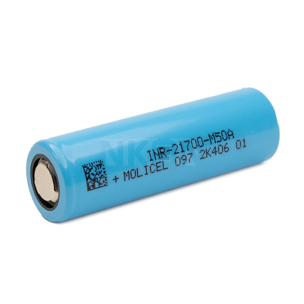 Bateria de lítio Molicel 21700 M50A com desempenho perfeito em baixa temperatura