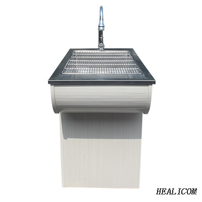 Thép không gỉ WT-17 Khung gỗ Động vật Sạch sẽ Tùy chỉnh 3 ngăn kéo Bàn xử lý ướt