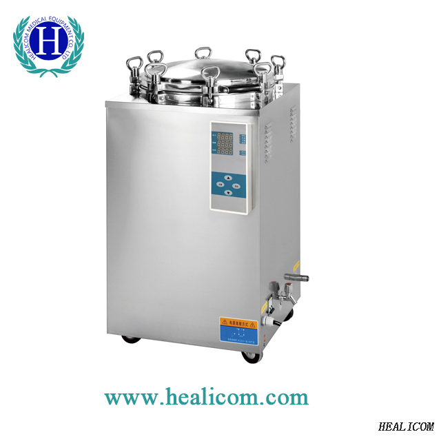 Thiết bị y tế HVS-150D Màn hình kỹ thuật số Máy tiệt trùng hơi nước áp suất cao tự động dọc