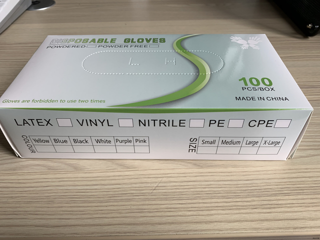Gant d'examen médical jetable en latex