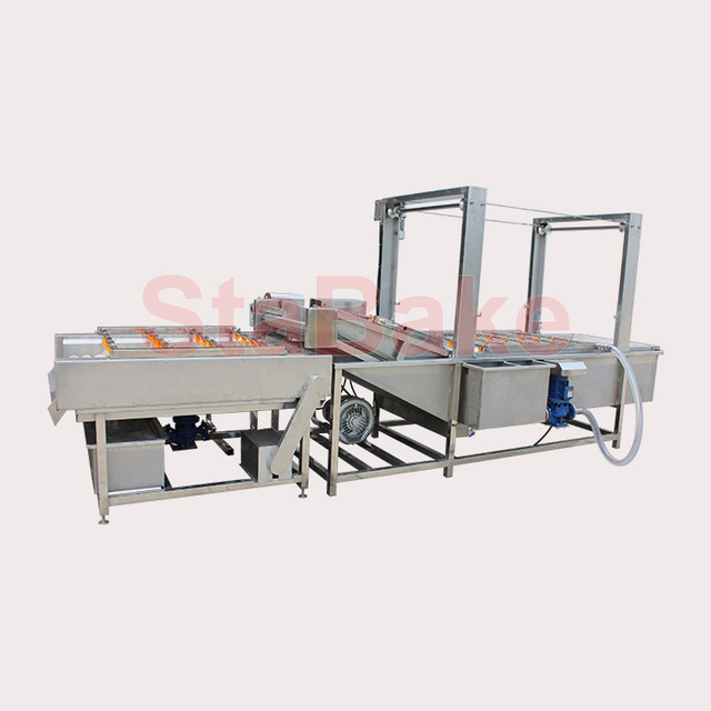 Línea de procesamiento de lavado y recolección de papas fritas