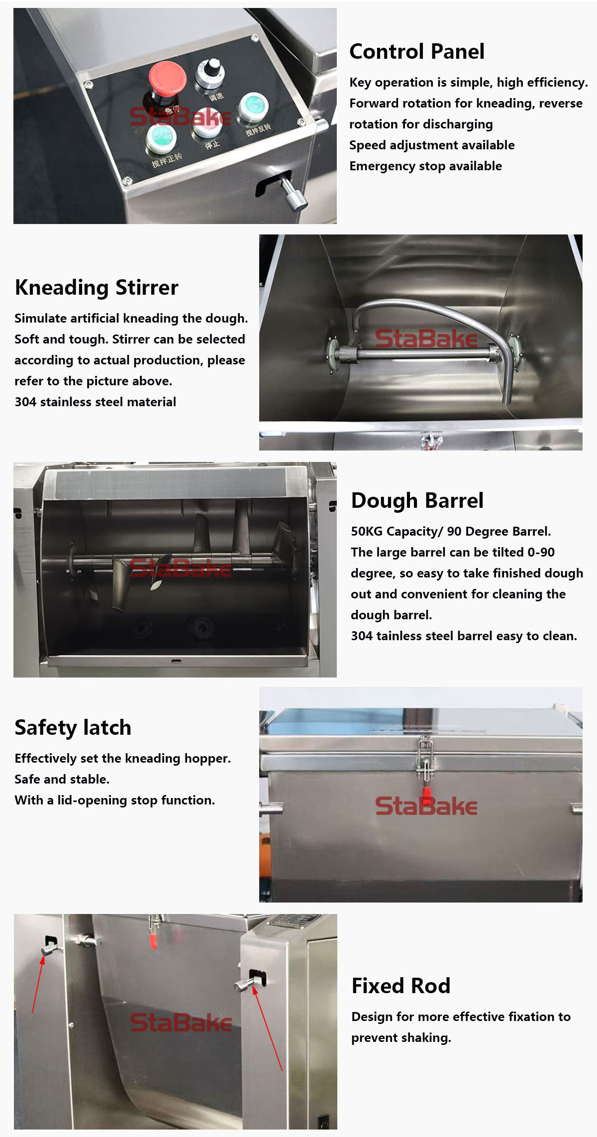 mezclador de masa de alta resistencia