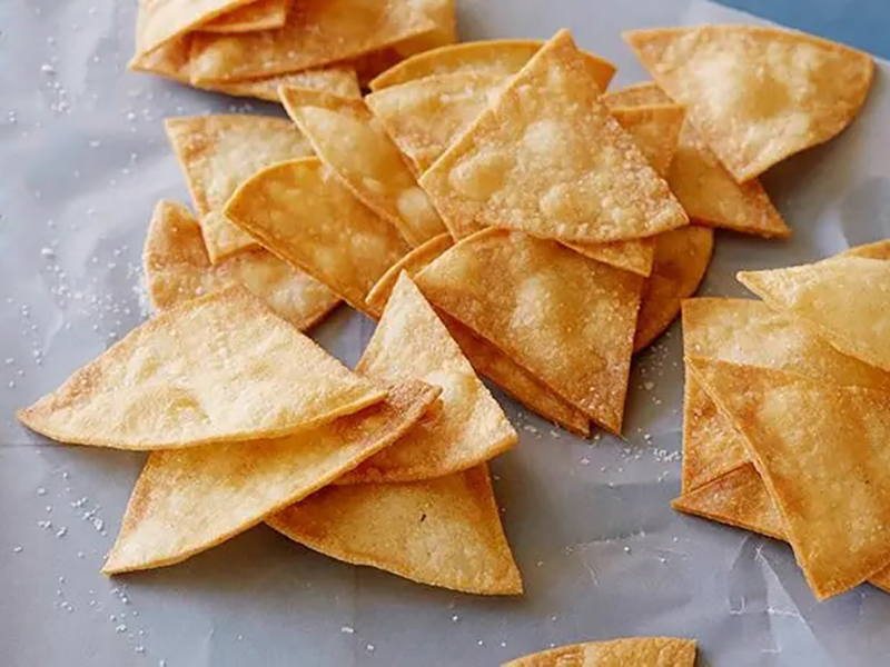 Chips de tortilla fritos