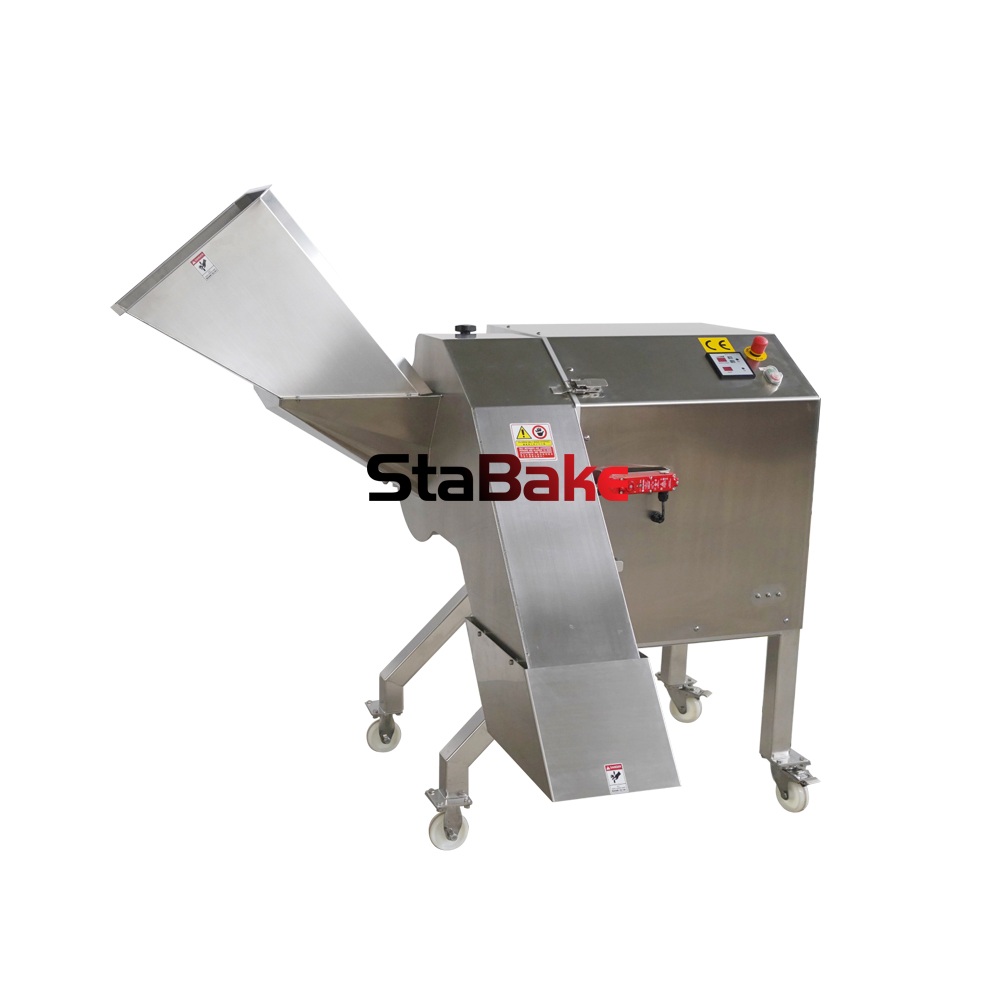 Máquina cortadora de patatas fritas con patatas fritas onduladas