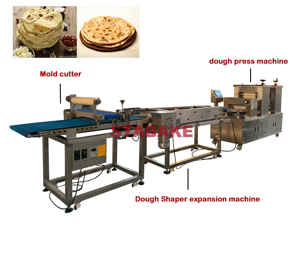 Línea de máquinas para hacer pan fino