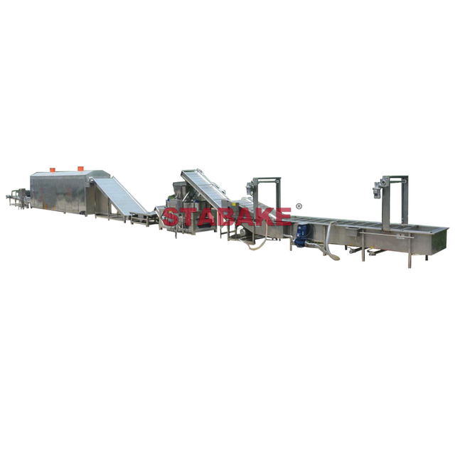 Línea de procesamiento de clasificación, lavado y secado de pasas