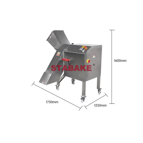 Cortadora comercial de patatas fritas onduladas de acero inoxidable, cortadora de patatas con dientes de lobo