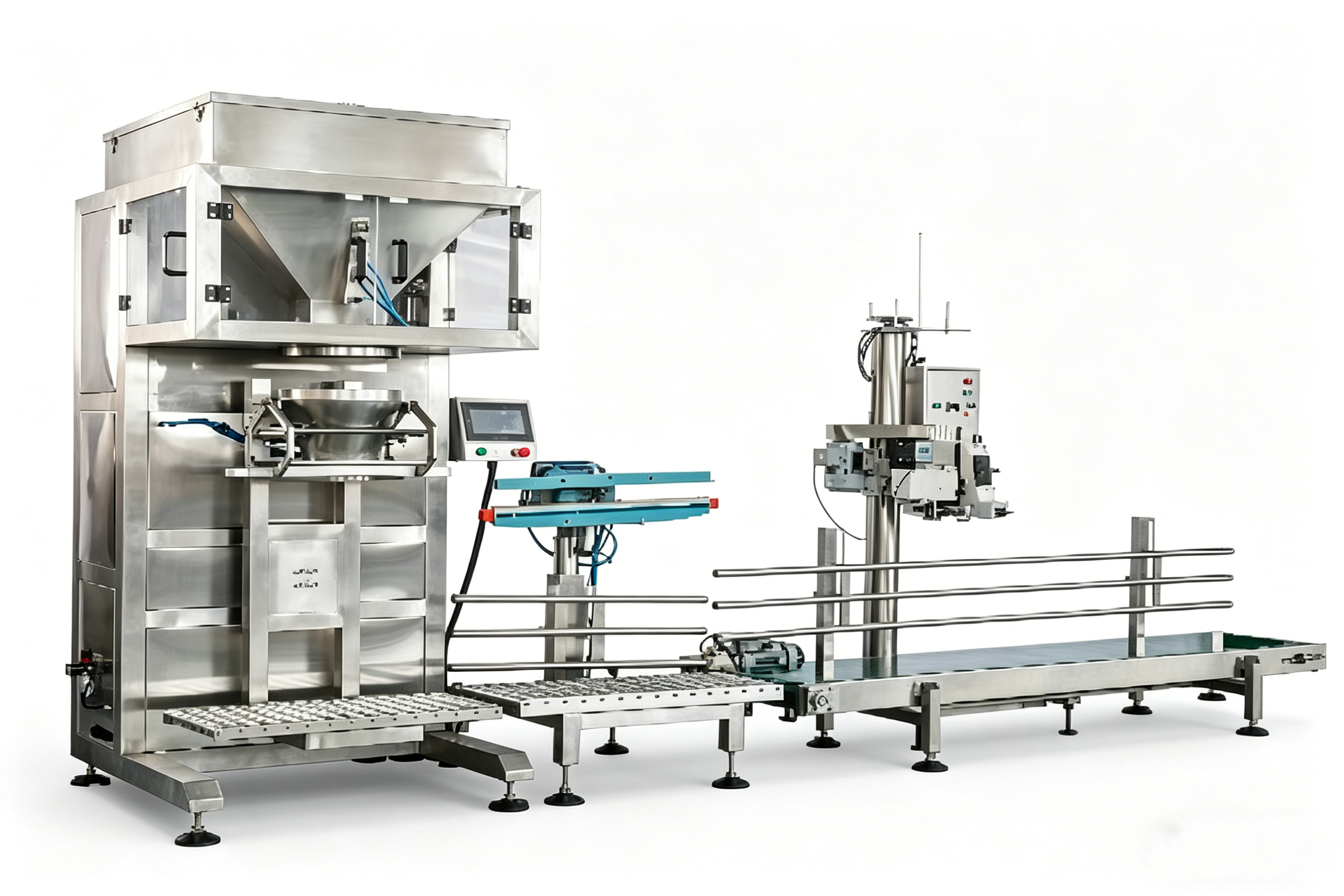 10 M&aacute;quina envasadora y selladora de pesaje autom&aacute;tico