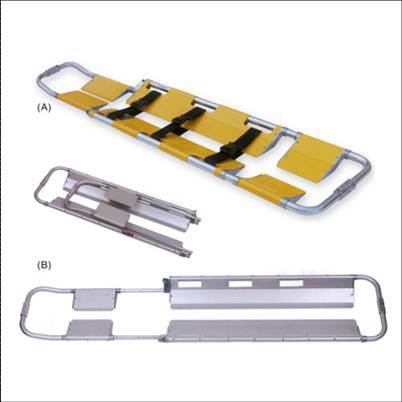 (MS-S160) Amublance Aluminum Alloy Medical Emergency Patient Folding Stretcher