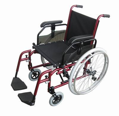 (MS-110A) Aluminum Manual Lightweight Transport Folding Power Wheelchair