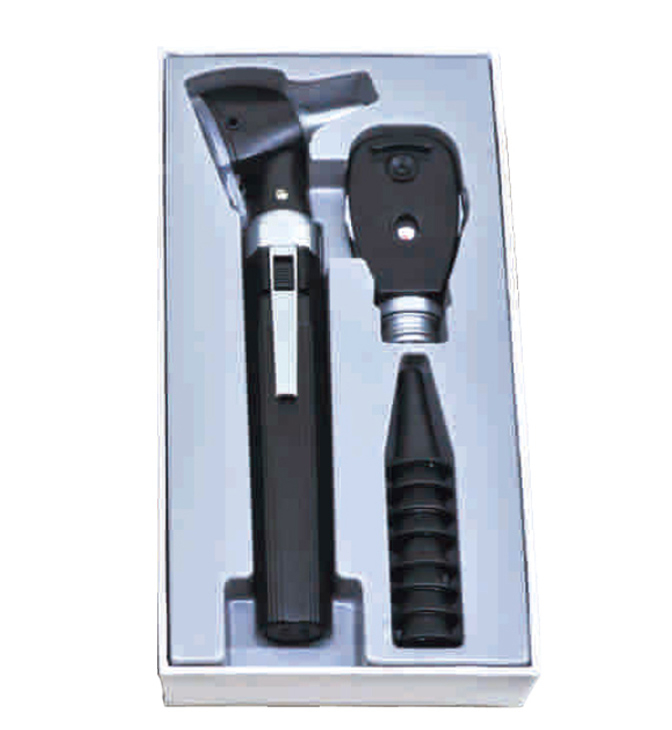  Ms-Opt100s-A Fiber Optic Otoscope Ophthalmoscope Set