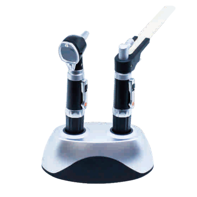 Rechargeable Ent Tongue Depressor and Fiber Optic Otoscope Sets