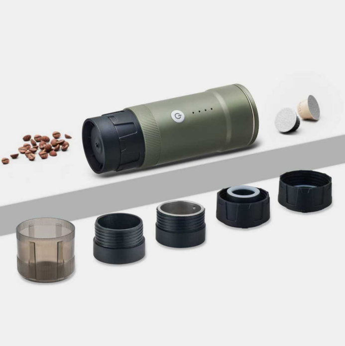 HECM-02: caffettiera portatile 3 in 1 riscaldata